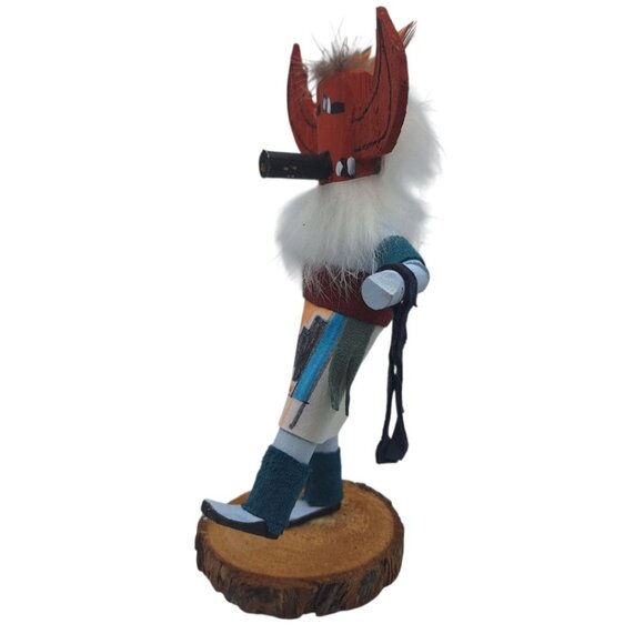 Kachina Handmade Doll 7 Inch Star Whipper AM Native American Indian Art Wooden - Picture 6 of 9